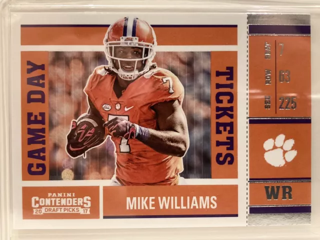 2017 Panini Contenders Draft Picks Game Day Tickets Mike Williams Rookie G41