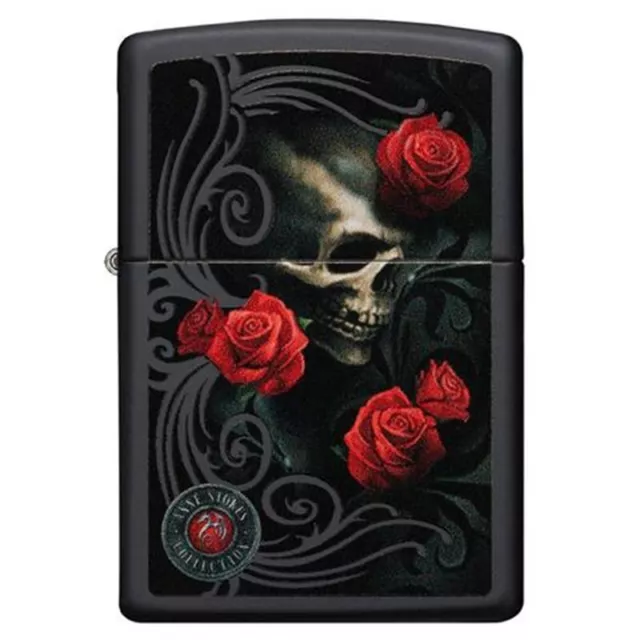 Zippo Anne Stokes skull and roses collectable Windproof petrol lighter