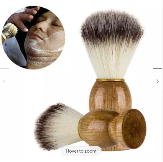 Men Shaving Bear Brush Best Badger Hair Shave Wood Handle Razor Barber Tool AU