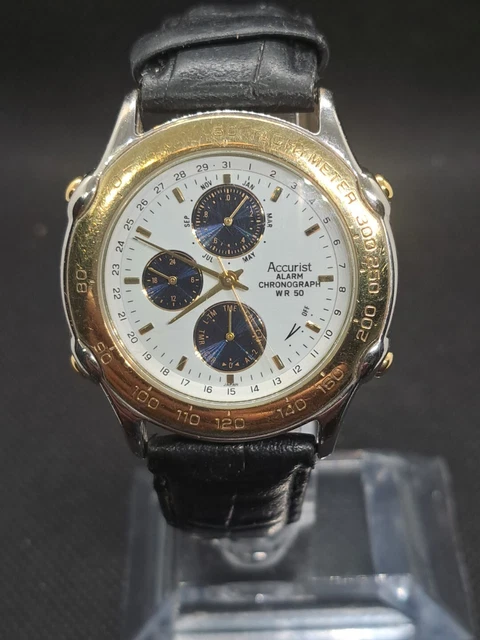 ACCURIST 6W50 ALARM Chronograph WR 50 Watch 39.99 PicClick UK