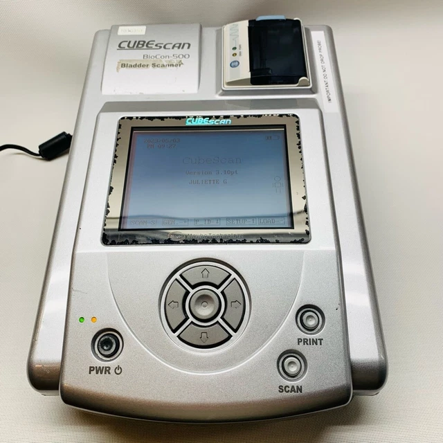 CubeScan Bladder Scanner BioCon-500 Printer Ultrasound with power supply