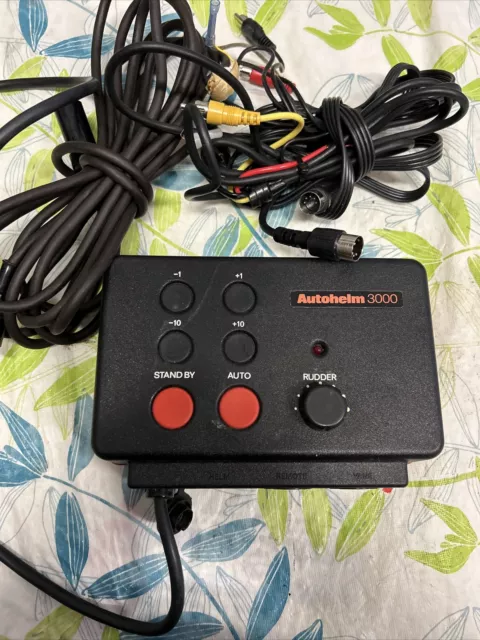 Autohelm 3000 Autopilot Wheel Drive Nautech Raymarine Controller and Cables