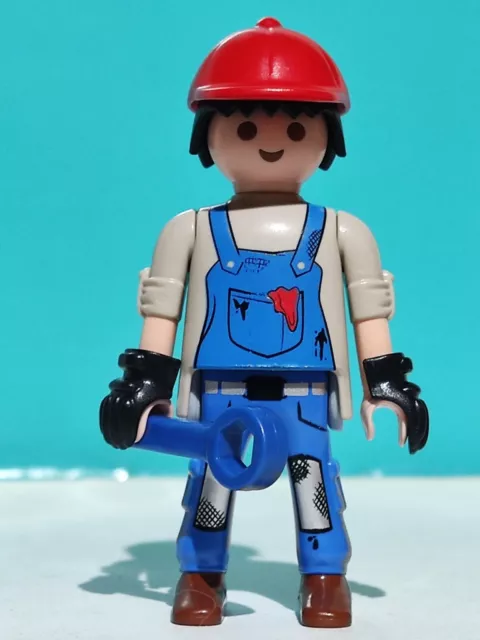 Playmobil Figura Mecanico Taller Garaje Coches Motos Obrero Operario Muelle