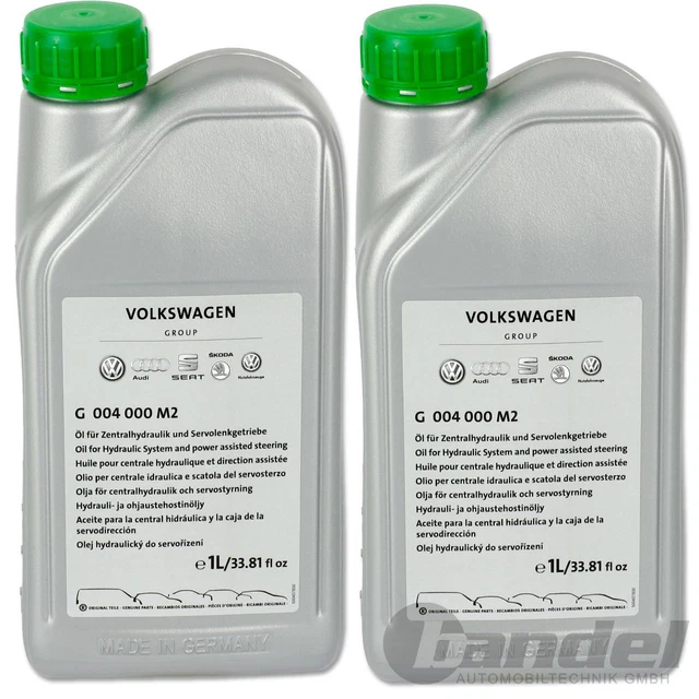 Huile Hydraulique Centrale VW Audi Seat Skoda - G004000M2, 1 Litre, Original, Pour Servo-Direction