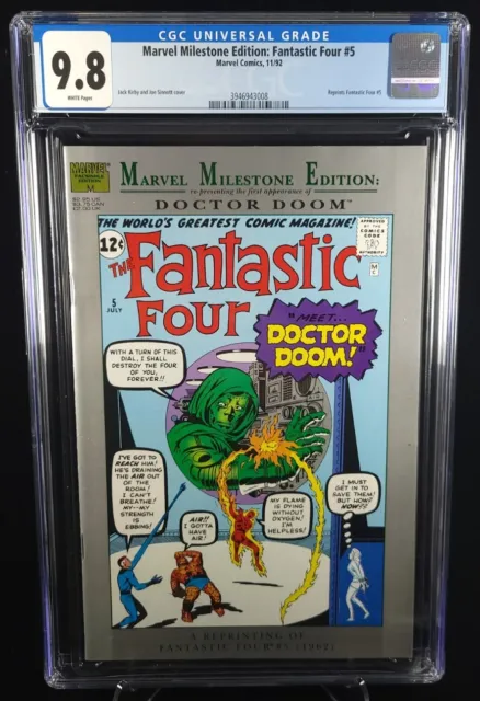 Marvel Milestone: Fantastic Four #5 CGC 9.8 1992 1st Doctor Doom! Reprint