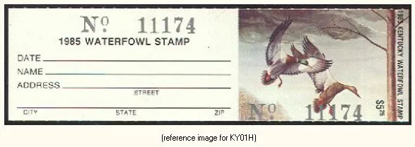 +SALE+ Kentucky Duck Stamp 1985 $5.25 hunter w/tab