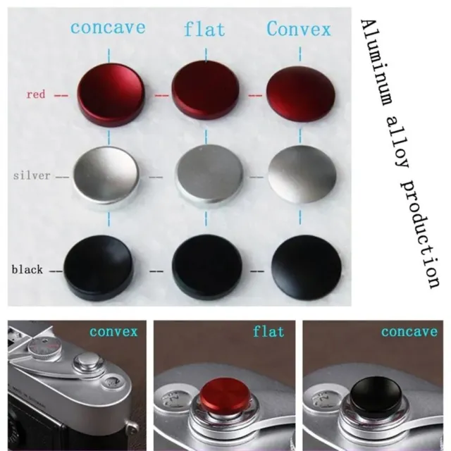 Black Red Silver Shutter Release Button  for Fu-jifilm X-E3/Canon/Nikon/Leica