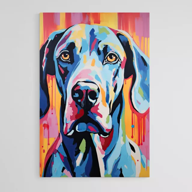 Great Dane Dog Painting poster Choose your Size