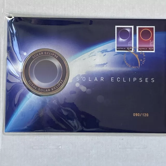 2023 Impressions Ningaloo Total Solar Eclipse Medallion Cover PNC ONLY 120