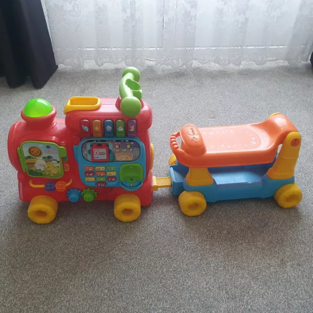 Vtech Push & Ride On Alphabet Train Lights Sound ABC Baby Toddler Walker