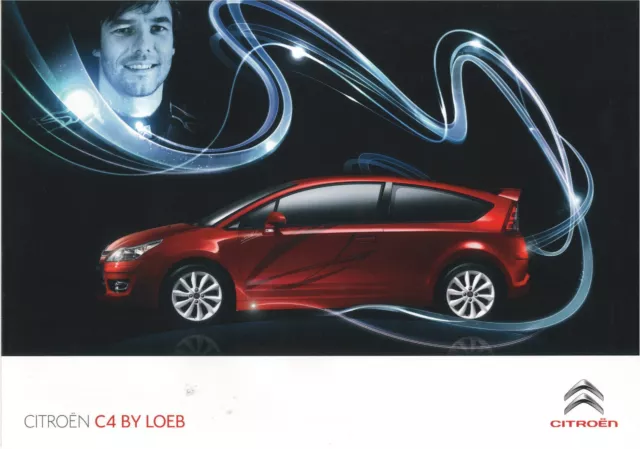 Catalogue brochure Citroën C4 (I) coupé série spéciale "By Loeb" 2009 FR