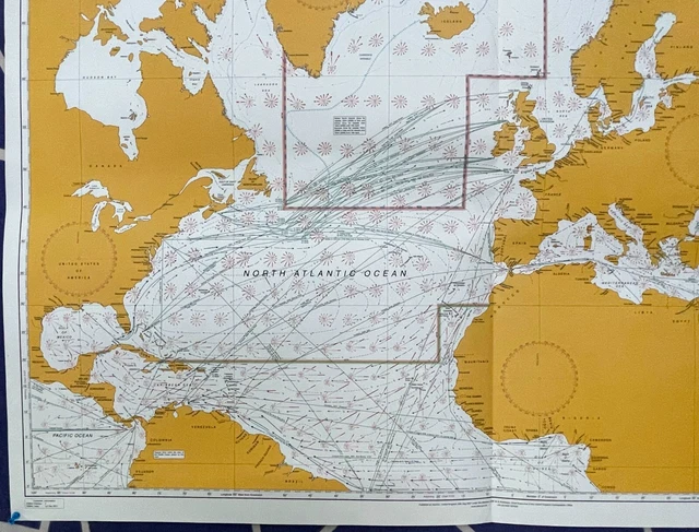 ADMIRALTY APRIL 5124(4) ROUTEING Chart NORTH ATLANTIC OCEAN Map Chart ...
