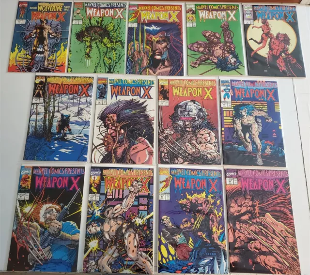 MARVEL COMICS PRESENTS #72-84 FULL RUN LOT 1st Weapon X Wolverine HI GRADE NM/M