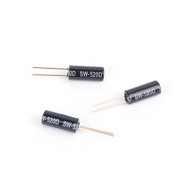 Switch Vibration Projet DIY Lot De 5 Capteurs De Vibration SW-520D - Interrupteur Bascule Métal - Pour Alarme, Jeux Électroniques Sourcing Map Composants
