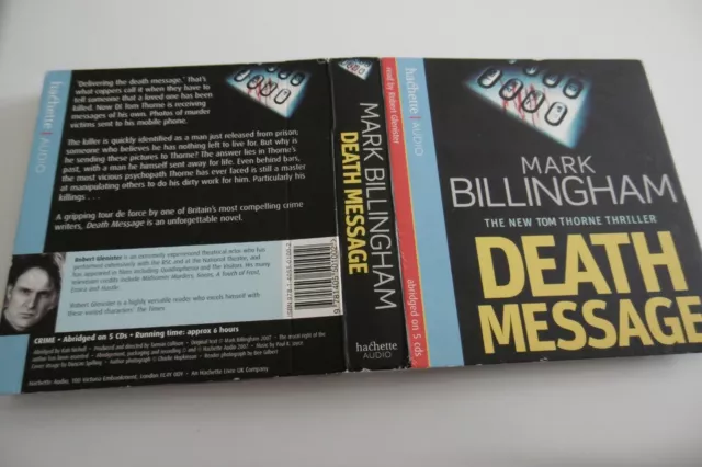 Mark Billingham Death Botschaft 5 Cd Audio Gelesen Von Robert Glenister 6 Stunden Kriminalität