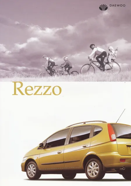 Daewoo Rezzo Prospekt 2000 10/00 D brochure broszura prospectus broschyr catalog