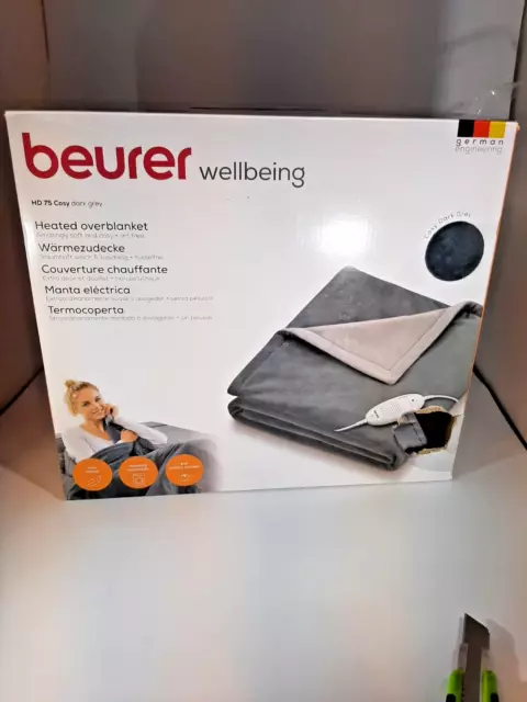 Beurer Heizdecke HD75 Cosy Dark Grey Verpackung leicht beschädigt!!!!