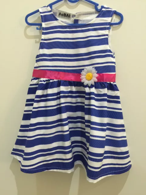 New Cute Girls Summer Dress Size: 1, 2, 3