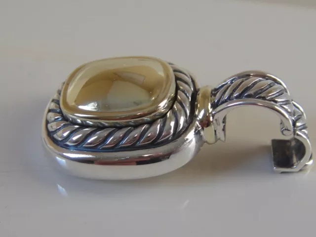 David Yurman 14K, Silver Albion Gold Dome Enhancer.