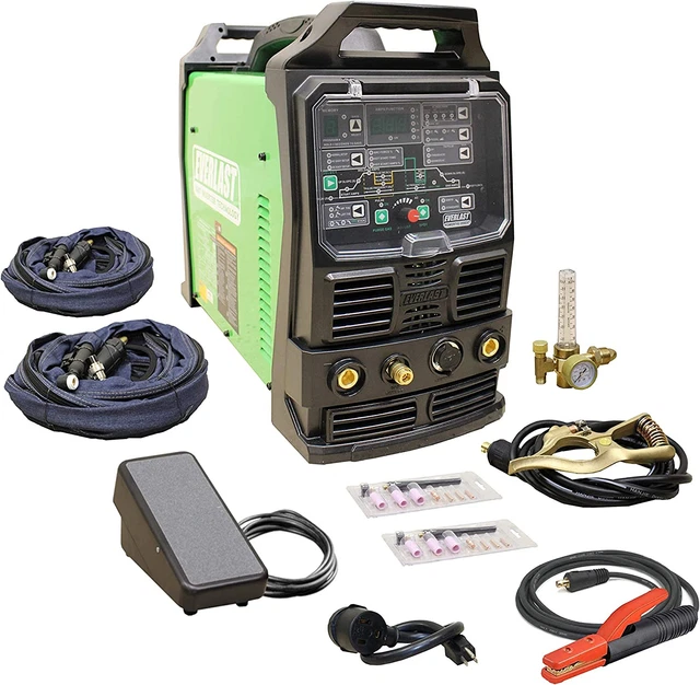 2022 Everlast Powertig 255EXT Digital AC/DC TIG Stick Pulse Inverter Welder 110V