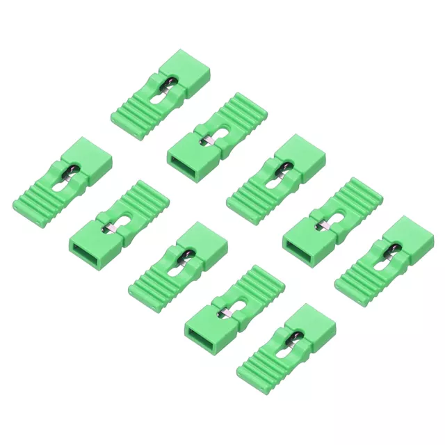 Jumper Cap 2.54mm Pitch Pin Header Connector Long Type Jumper Plug, Green 10pcs