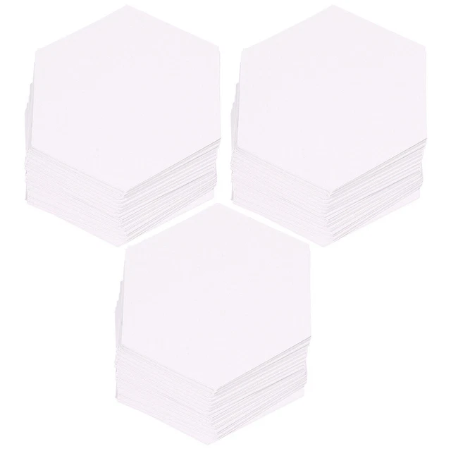 300 piezas Paper Acolchado Formes Papel Patchwork Plantilla Papel Piercing Form