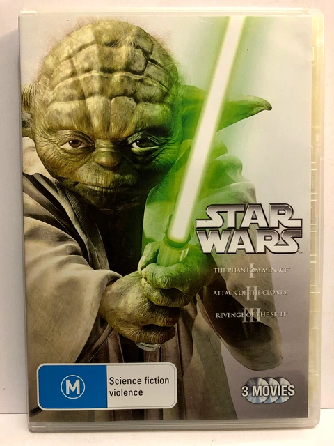 Star Wars. The Phantom Menace, Attack Of The Clones, Revenge Of The Sith. Dvd