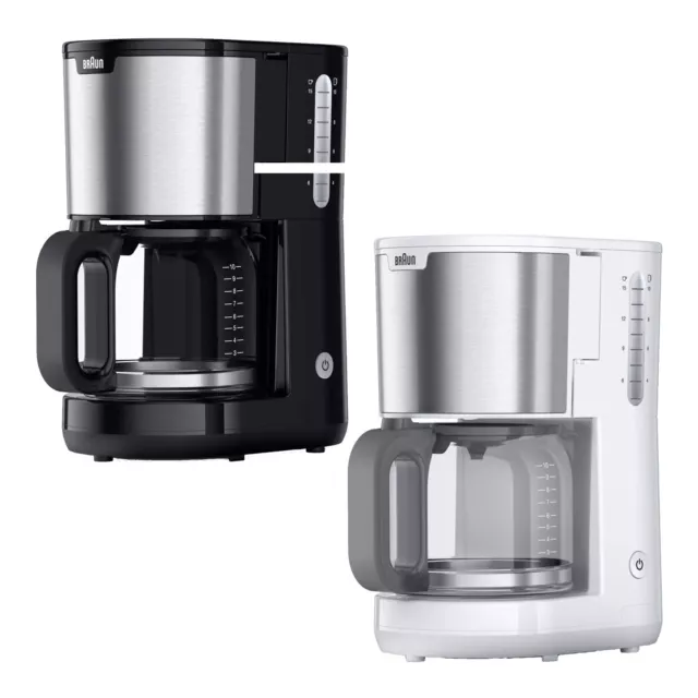 Braun KF1500WH PureShine Filterkaffeemaschine Kaffeemaschine Glaskanne 1000 W