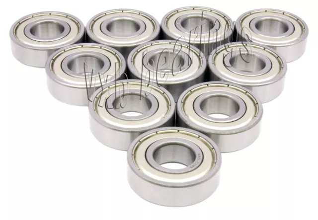 Lot De 10 6002 Zz Roue Roulement à Bille 15mm x 32mm/9mm 2Z