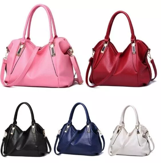 Ladies Designer Soft Faux Leather Slouchy Hobo Handbag Tote Shoulder Bag UK NEW