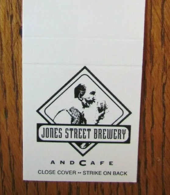 Jones Street Brewery & Cafe Brew Pub Matchbook Matchcover (Omaha, Nebraska) -E1