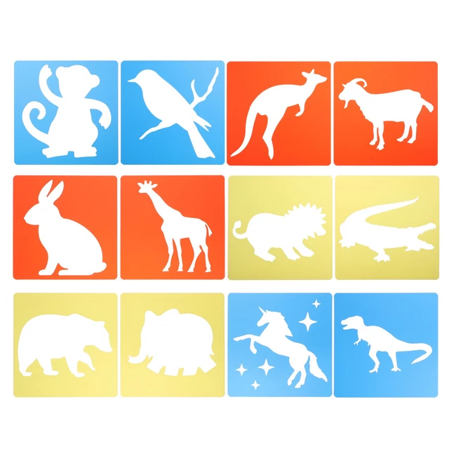 Pp Animal Drawing Template Child Animals Shaped Templates Art Stencils For Kids