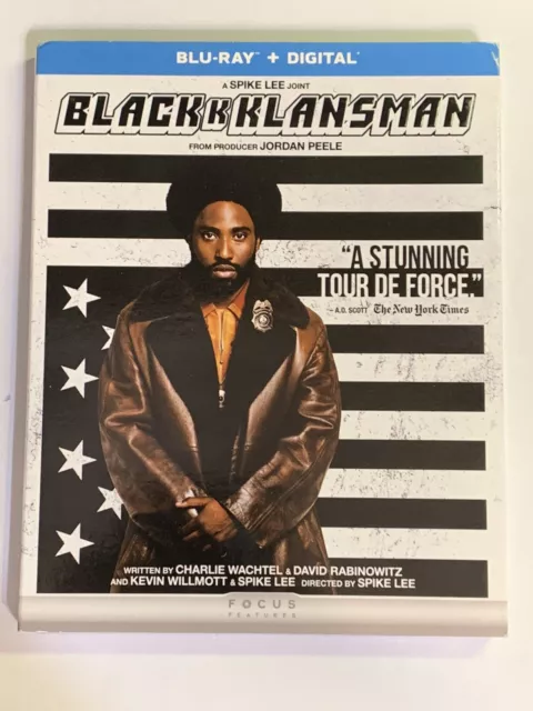 Blackkklansman (Blu-ray, 2018, Widescreen, Slipcover, Digital) *NEW* *FREE Ship*