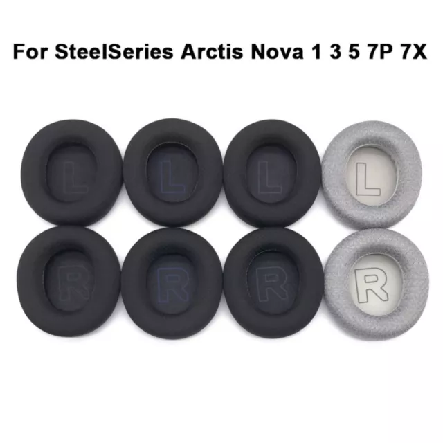 1Pair Sponge Ear Pads Headset Earpads for SteelSeries Arctis Nova 1 3 5 7P 7X