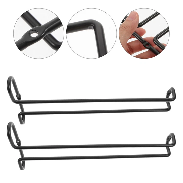 2 piezas estante para copa de vino estante invertido colgante para gafas soporte para copa de vino