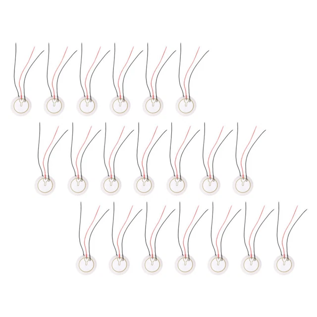 20 Pcs Transducteur Peizo Piezo Guitare Buzzer Tripolaire Avertisseur Sonore