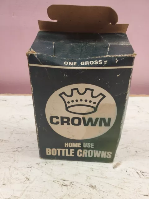Crown Home Use Bottle Caps Vintage NOS Box (b412)