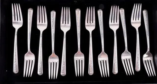 Sterling Silver Flatware - Towle Rambler Rose Salad Fork JE Caldwell