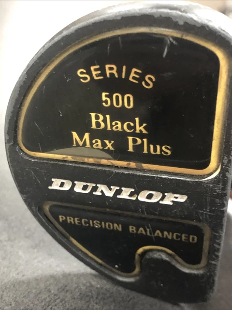 Putter Dunlop Black Max 410 Lame Droite Shaft Acier Pour Droitier