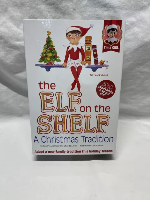 The Elf on the Shelf Girl Red and White Plus Book New Opened