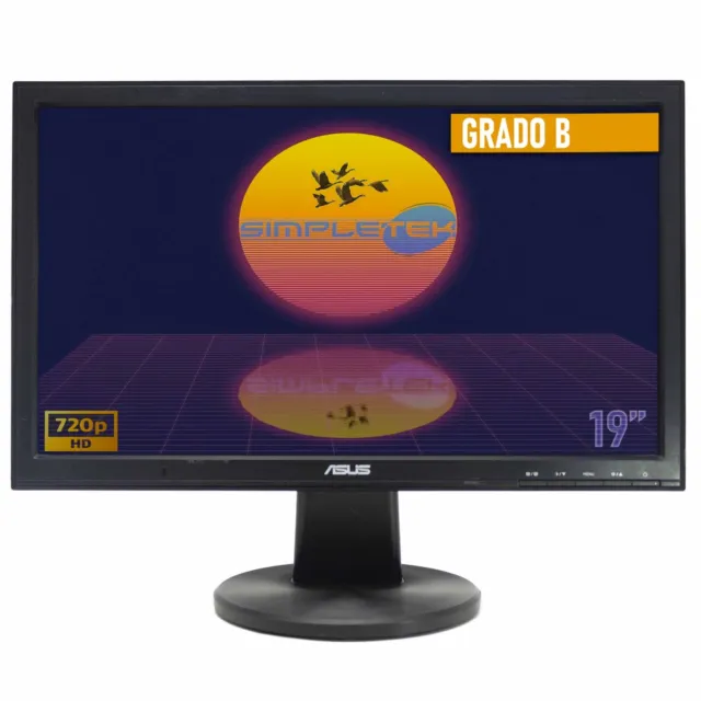 Asus Vw190 Screen Monitor LCD 19 " Wide 16:9 VGA Vesa DVR Case PC Fixed