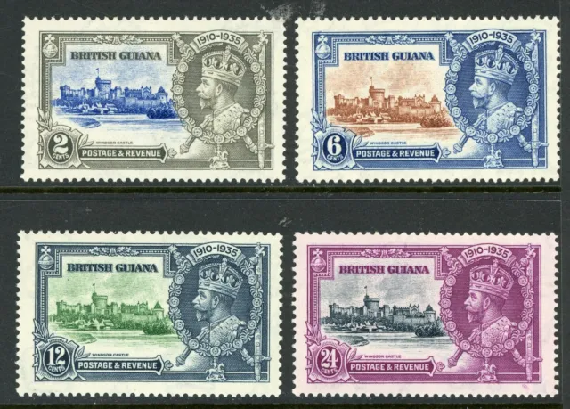 British Guiana  1935 Silver Jubilee Set Scott # 223-226 MNH Y192