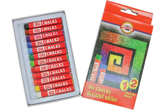 Juego de 12 tizas de aceite Koh-I-Noor 8312