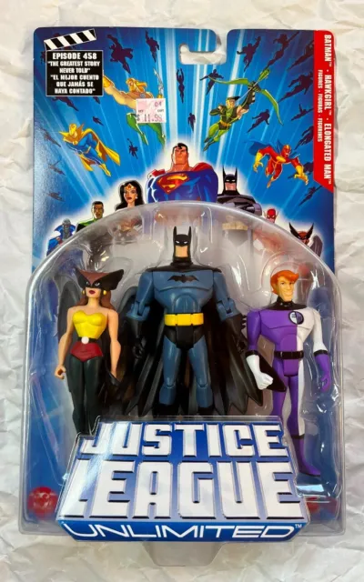 Justice League Unlimited 3-pack Batman Hawkgirl Elongated Man Episode 458 H2012