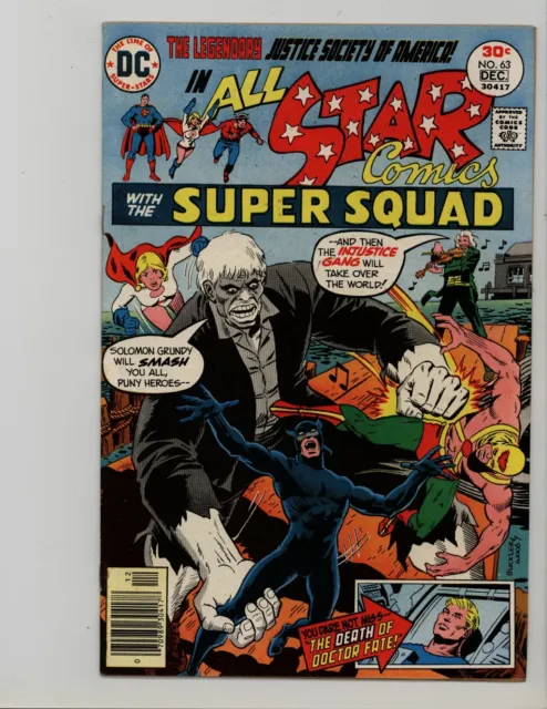 All-Star Comics 63 VF- Solomon Grundy Dr. Fate Appearance 1976
