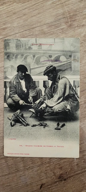 Carte Postale Ancienne Metier Tondeurs De Chiens