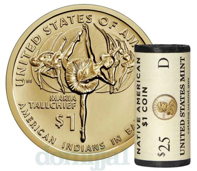 Native American $1 Coin 2023 H/T Roll (D) U.S. Mint 23 ND