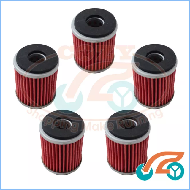 5 Oil Filter For Yamaha WR250F WR450F YZ250F YZ450F YFZ450 ATV 2006-2010