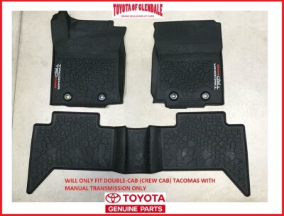 2016-2023 TOYOTA TACOMA Trd Pro All Weather/Rubber Floor Mats Manual