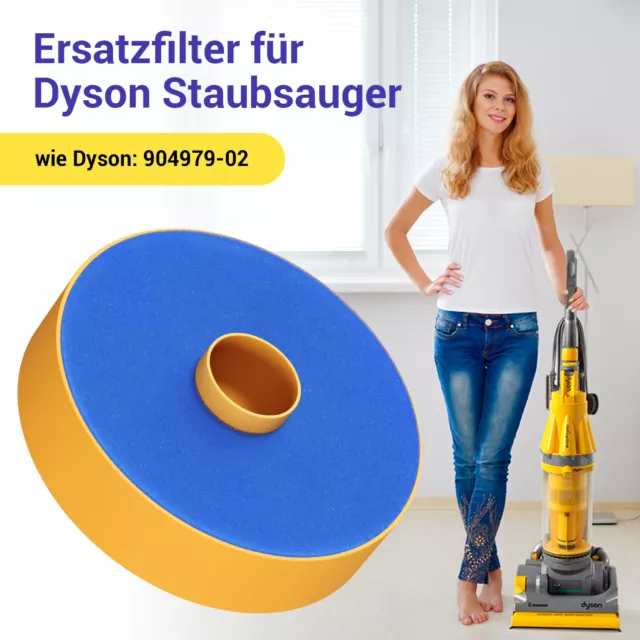 Motorschutzfilter kompatibel mit Dyson 904979-02 rund 133mmØ für Staubsauger 2